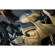 AELLA Carbon Fiber Frame Cover Heat Shields for the Pangiale V4 / S / Speciale (18-19)